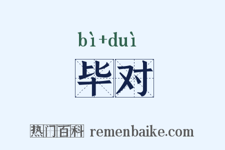 毕对是什么意思的图片